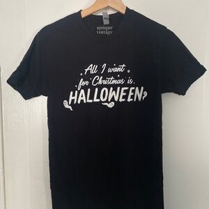 All I Want for a Christmas is Halloween t shirt